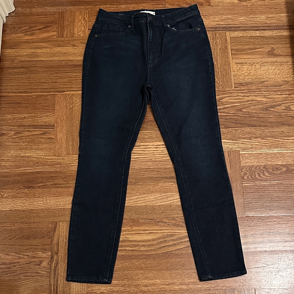 Harper (Francescas) Midnight Blue Dark Washed Denim Skinny Jeans Womens Size 30